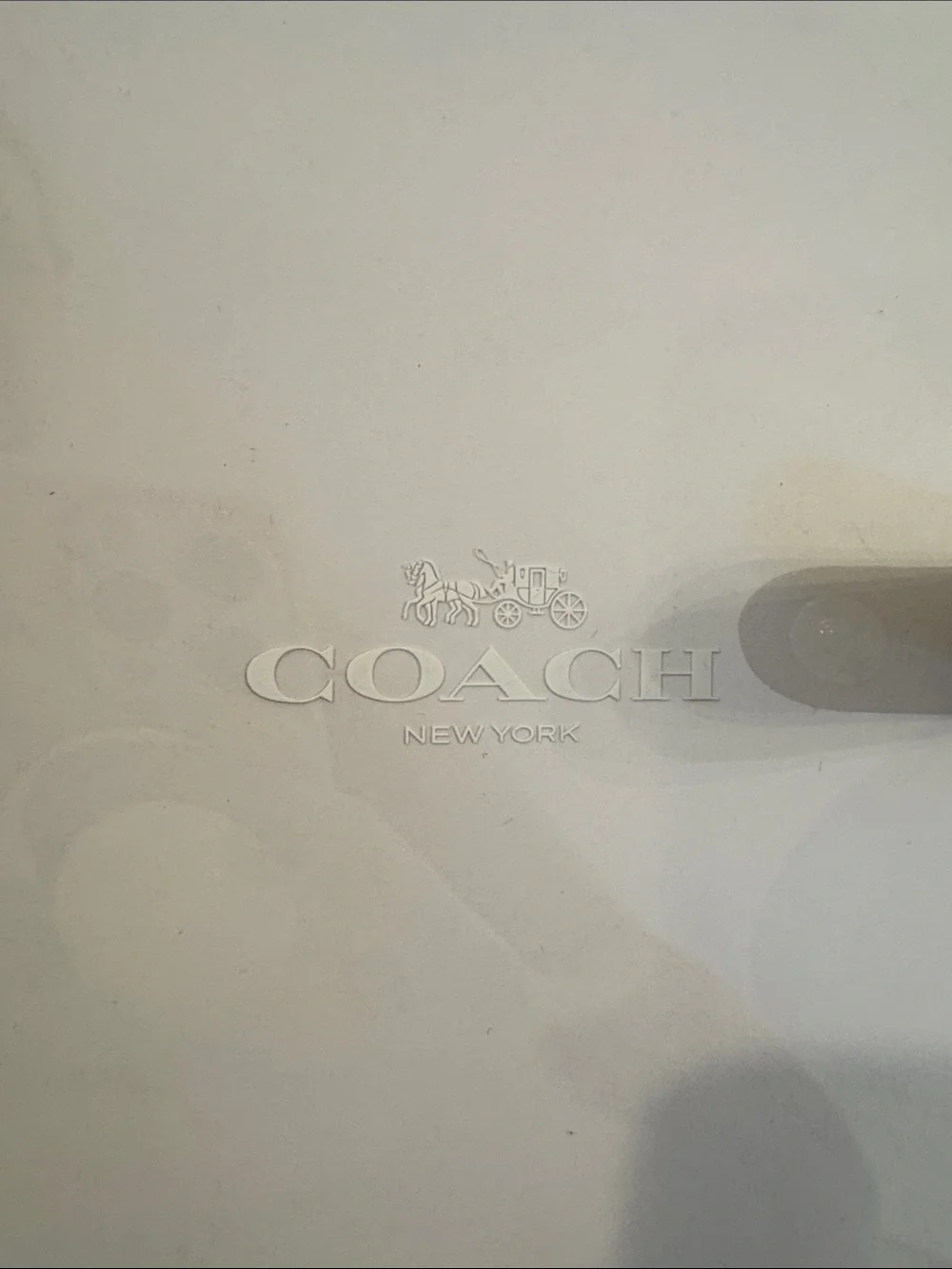Coach Brown Signature Canvas Folio with Tab Closure
